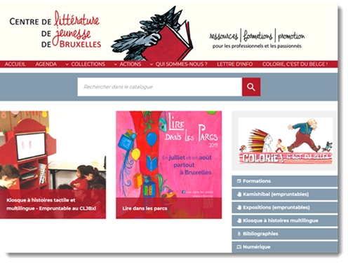 Page d'accueil du site CLJB